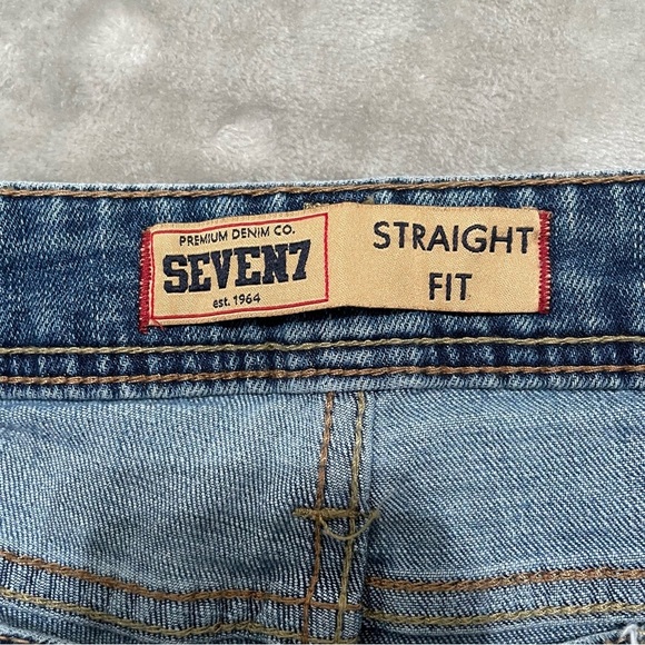 Seven7 Straight Jeans Medium Wash Size 34 x 30 - Picture 5 of 9
